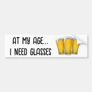 Old Age Bumper Snicker Bumper Sticker