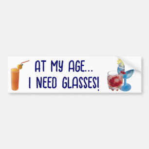 Old Age Bumper Snicker Bumper Sticker