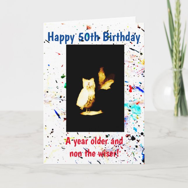 Old Age Funny Birthday Card (Front)