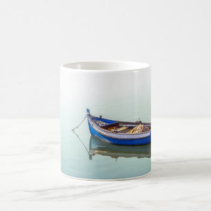 Old Aiola boat. Small rowboat in Seixal Bay.  Coffee Mug