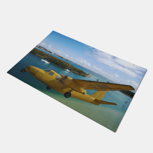 old aircraft doormat