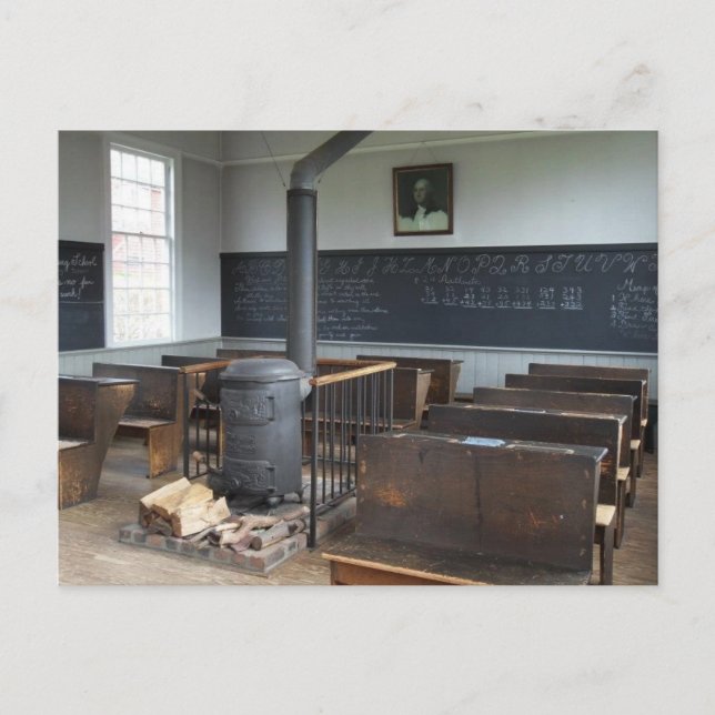 Old American Classroom Postcard (Front)