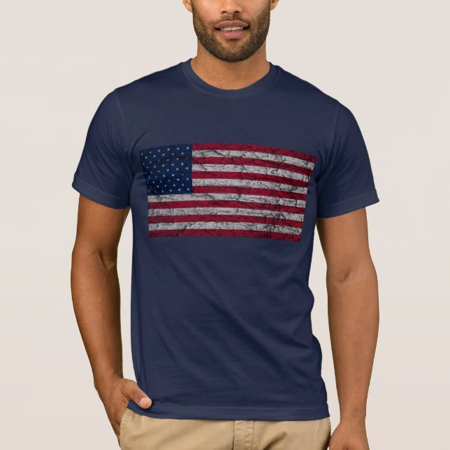 Old American Flag T-Shirt (Front)