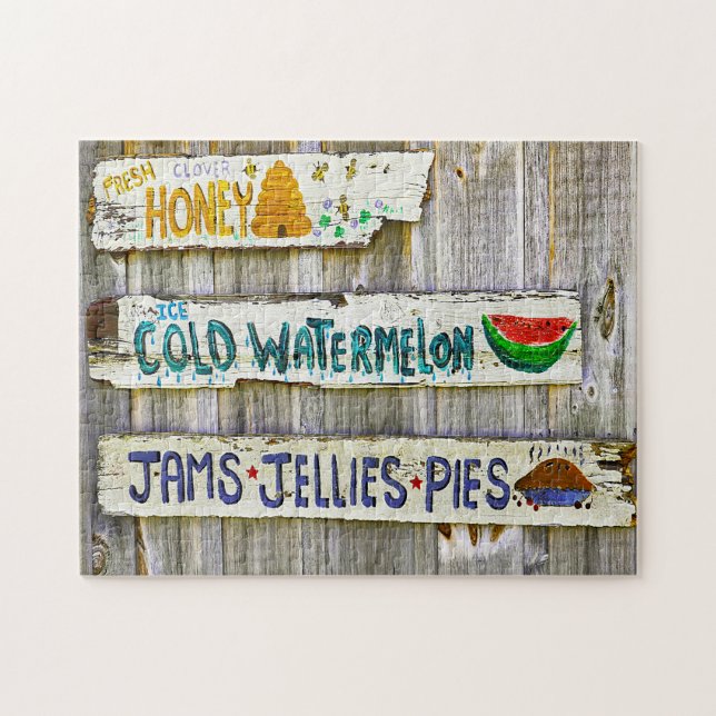 Old American Vintage Signs. Jigsaw Puzzle (Horizontal)