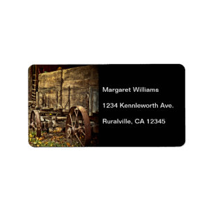 Old Amish Wagon Label