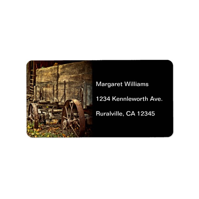 Old Amish Wagon Label (Front)