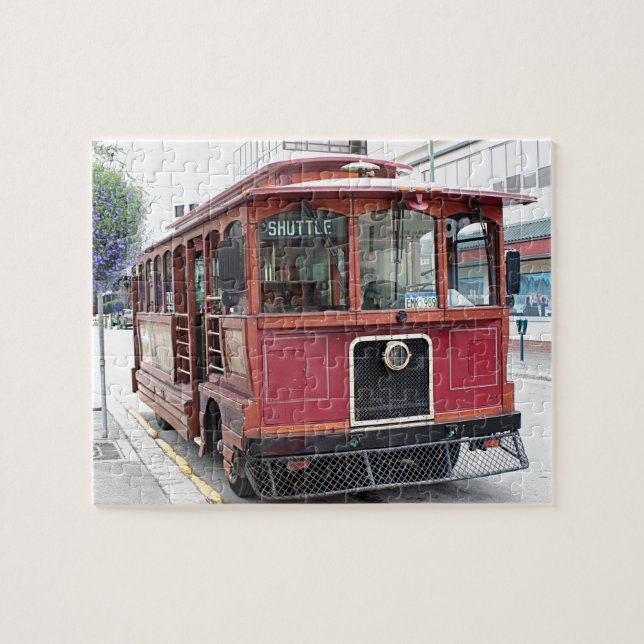 Old Anchorage trolley, Alaska Jigsaw Puzzle (Horizontal)