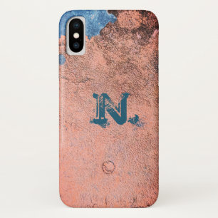 Old Ancient Copper Metal Imitation & your Monogram Case-Mate iPhone Case