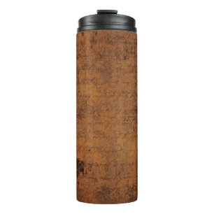 Old ancient vintage texture thermal tumbler