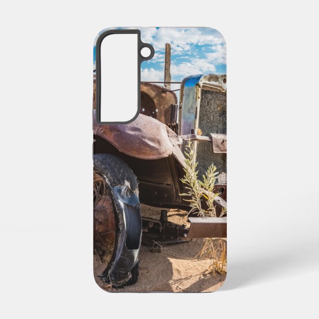 Old and abandoned car #3 in Solitaire, Namibia Samsung Galaxy S22 Case (Back)