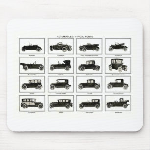 Old and classic car (retro auto): Vintage Cars Mouse Pad