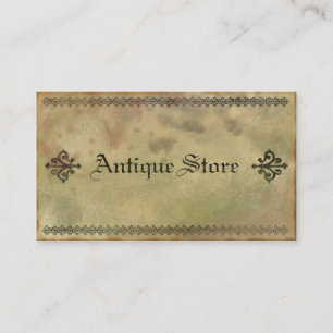 Old and Grungy Antique Vintage Business Card
