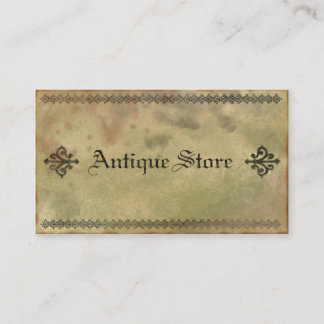 Old and Grungy Antique Vintage Business Card