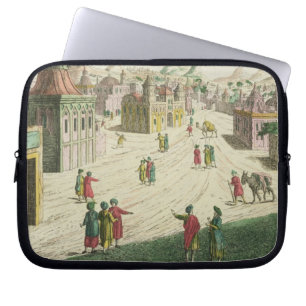 Old and New Delhi (aquatint) Laptop Sleeve