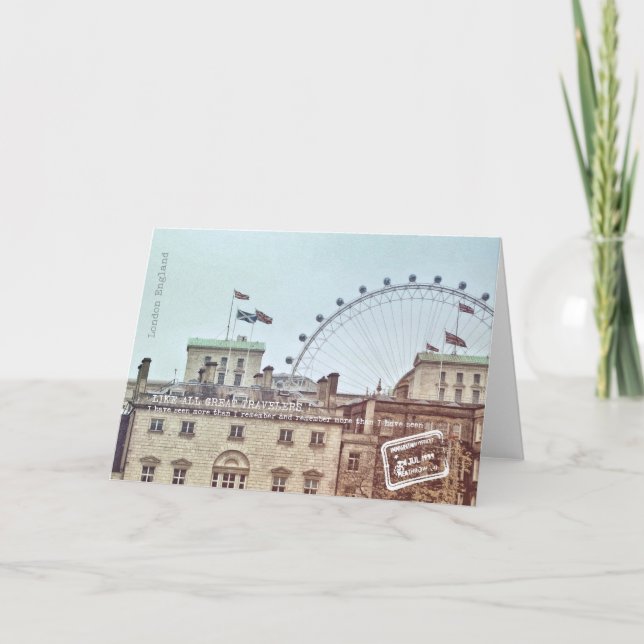 OLD AND NEW LONDON Greeting Card (Front)