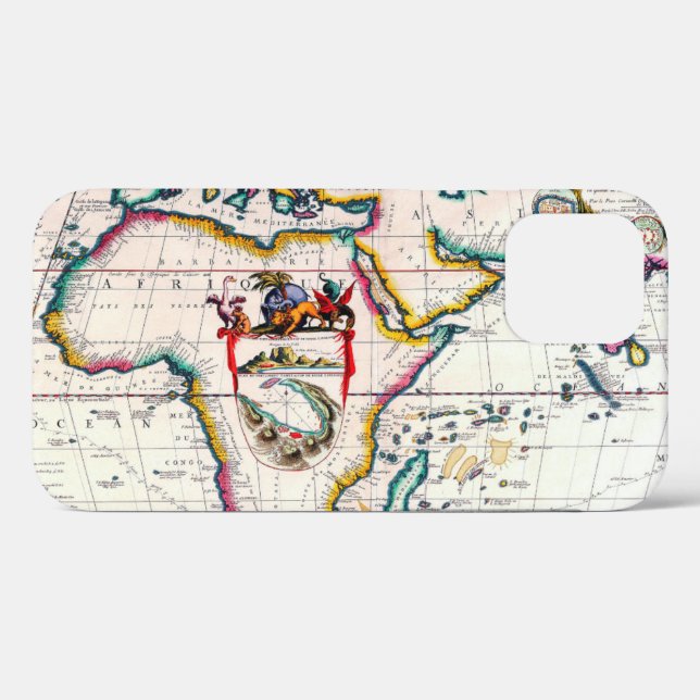 Old Antique Map of Africa From 1687 Case-Mate iPho iPhone Case (Back (Horizontal))