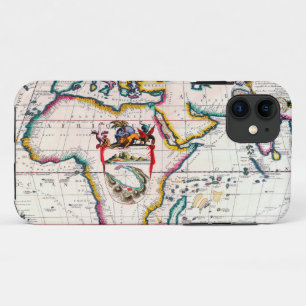 Old Antique Map of Africa From 1687 iPhone 11 Case