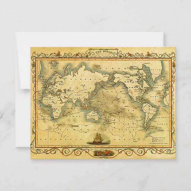 Old Antique World Map (Front)
