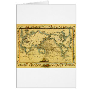 Old Antique World Map