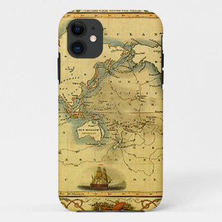 Old Antique World Map iPhone 11 Case
