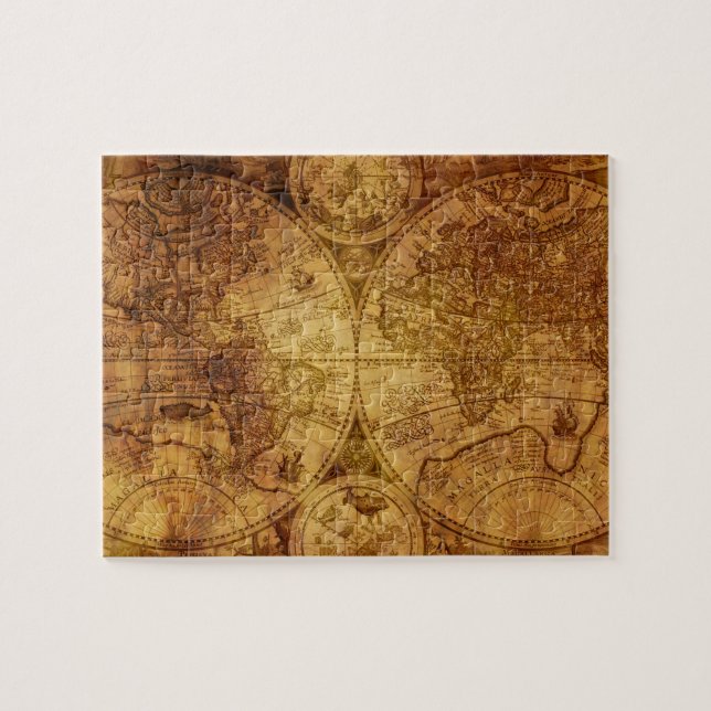 Old Antique World Map Historical Jigsaw Puzzle (Horizontal)