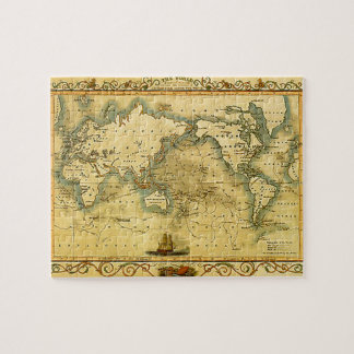 Old Antique World Map Jigsaw Puzzle