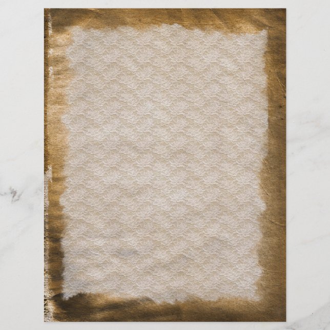 Old Antique Wrinkled Stained Letterhead (Front)