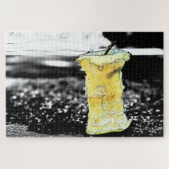 Old apple jigsaw puzzle (Horizontal)