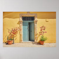 Old authentic green doors in Nicosia Cyprus