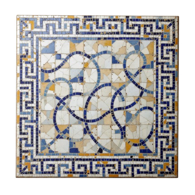 old Azure Harmony Ceramic Tile (Front)