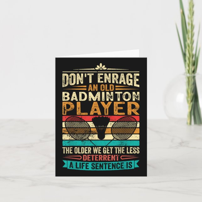 Old Badminton Champion - Dont Enrage Them  Card (Front)