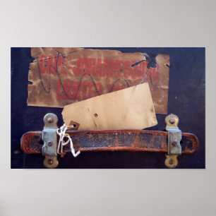 Old Baggage Stickers Poster