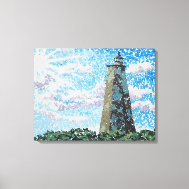 Old Baldy Lighthouse Canvas Print (Front)