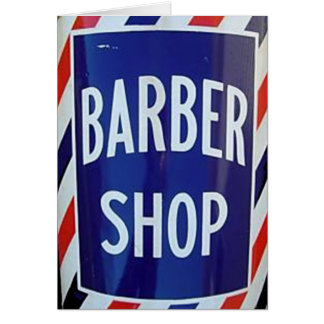 old barber shop sign