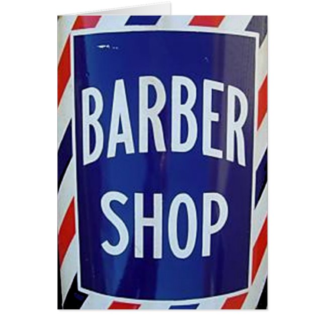 old barber shop sign (Front)