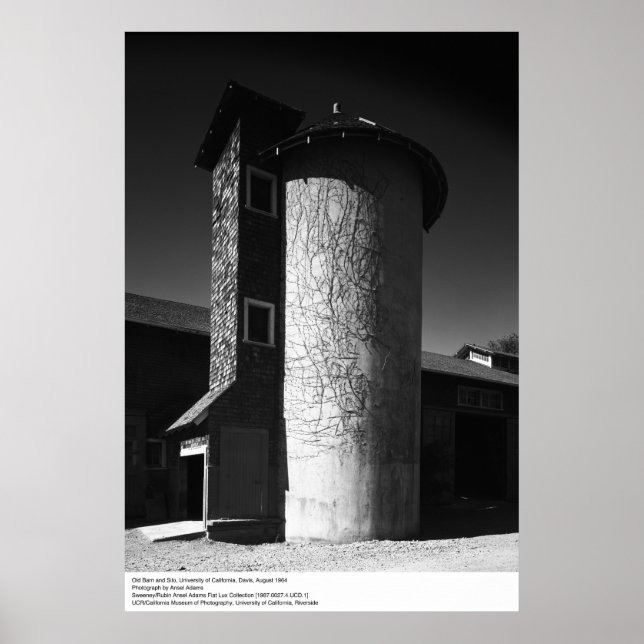 Old Barn and Silo, UCD, 1964 Poster (Front)