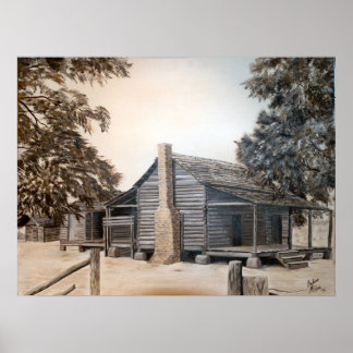 Old barn House Poster