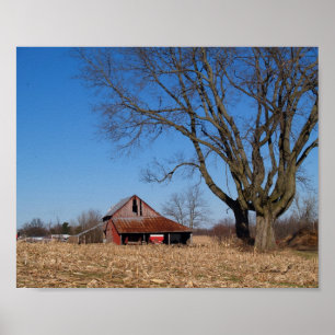 Old Barn in Illinois USA Canvas Print