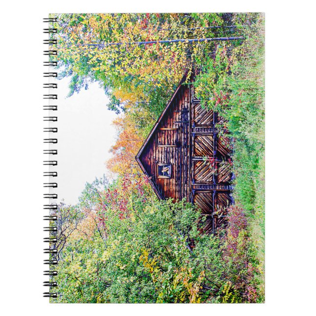 Old Barn in the Fall Notebook (Front)