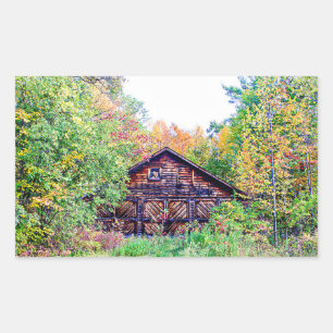 Old Barn in the Fall Sticker