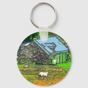 OLD BARN KEYCHAIN