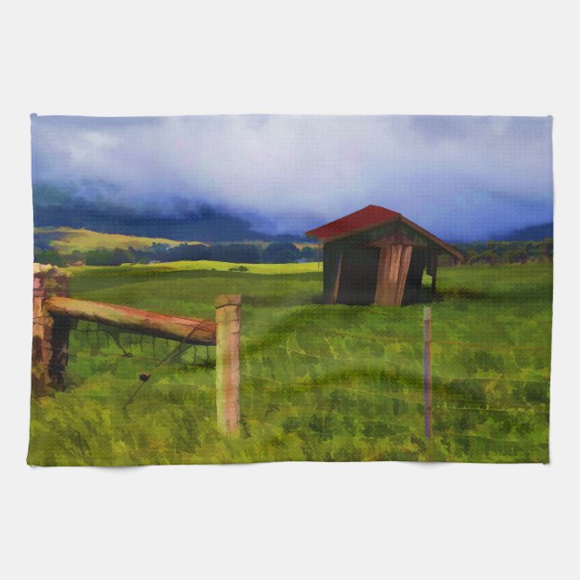 Old Barn Kitchen Towel (Horizontal)