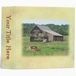 Old Barn Mail Pouch Tobacco Advertising Binder
