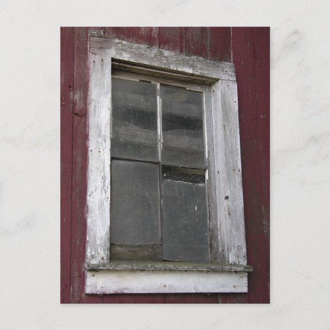 Old Barn Window Postcard (Front)
