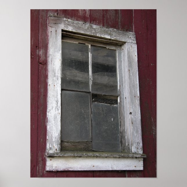 Old Barn Window Poster (Front)