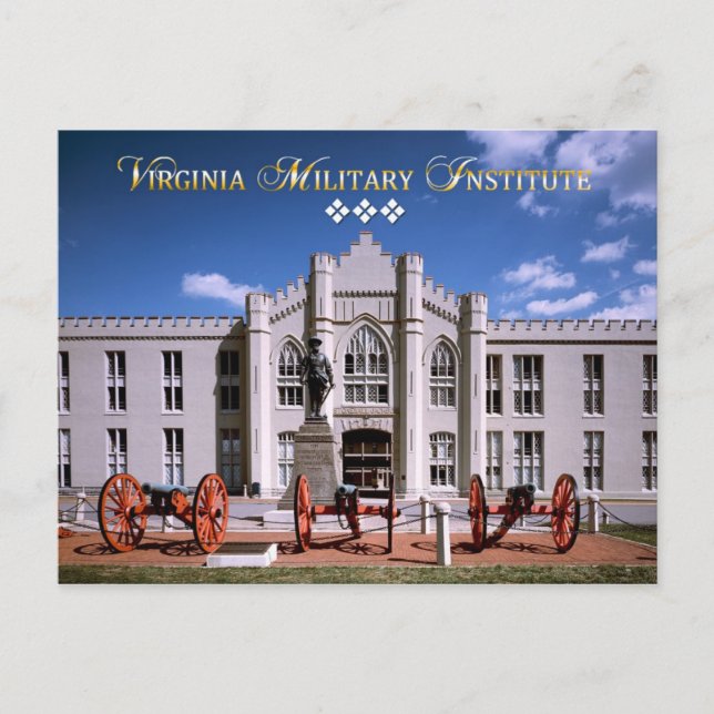 Old Barracks (Stonewall Jackson Arch), VMI Postcard (Front)