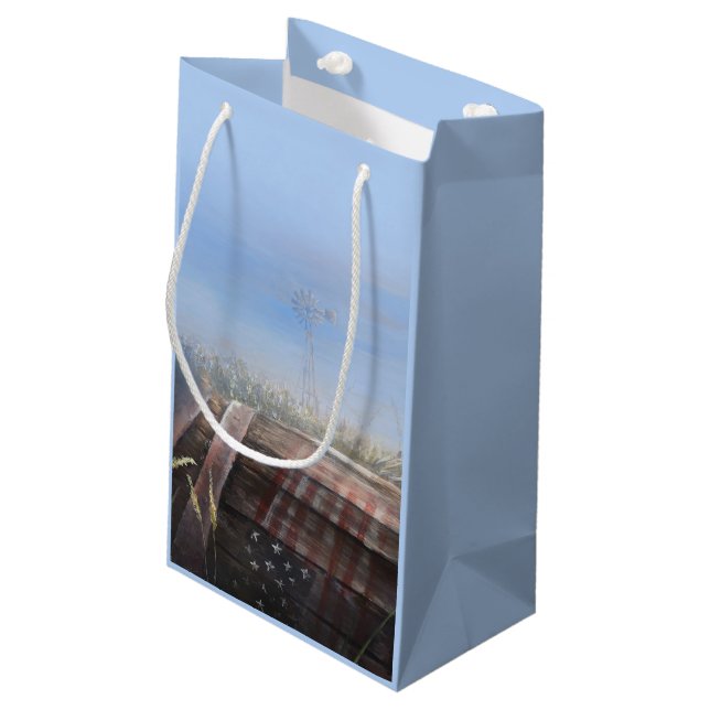 Old Barrel Small Gift Bag (Back Angled)