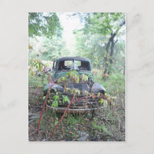 Old Beat Up Truck Postcard