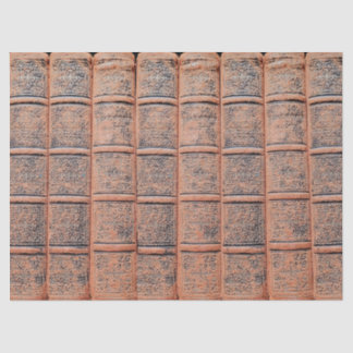 Old Beige Book Library Decoupage  Tissue Paper