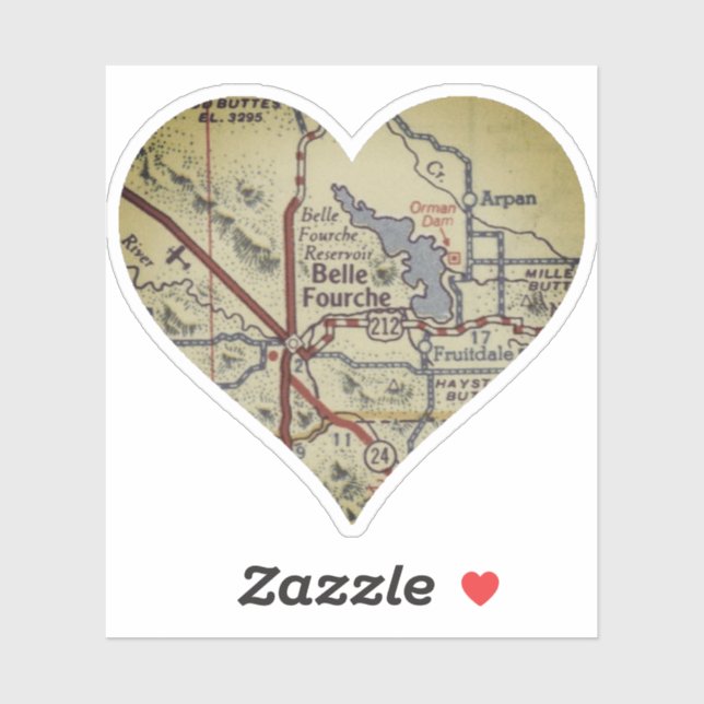 Old Belle Fourche SD Map (Sheet)